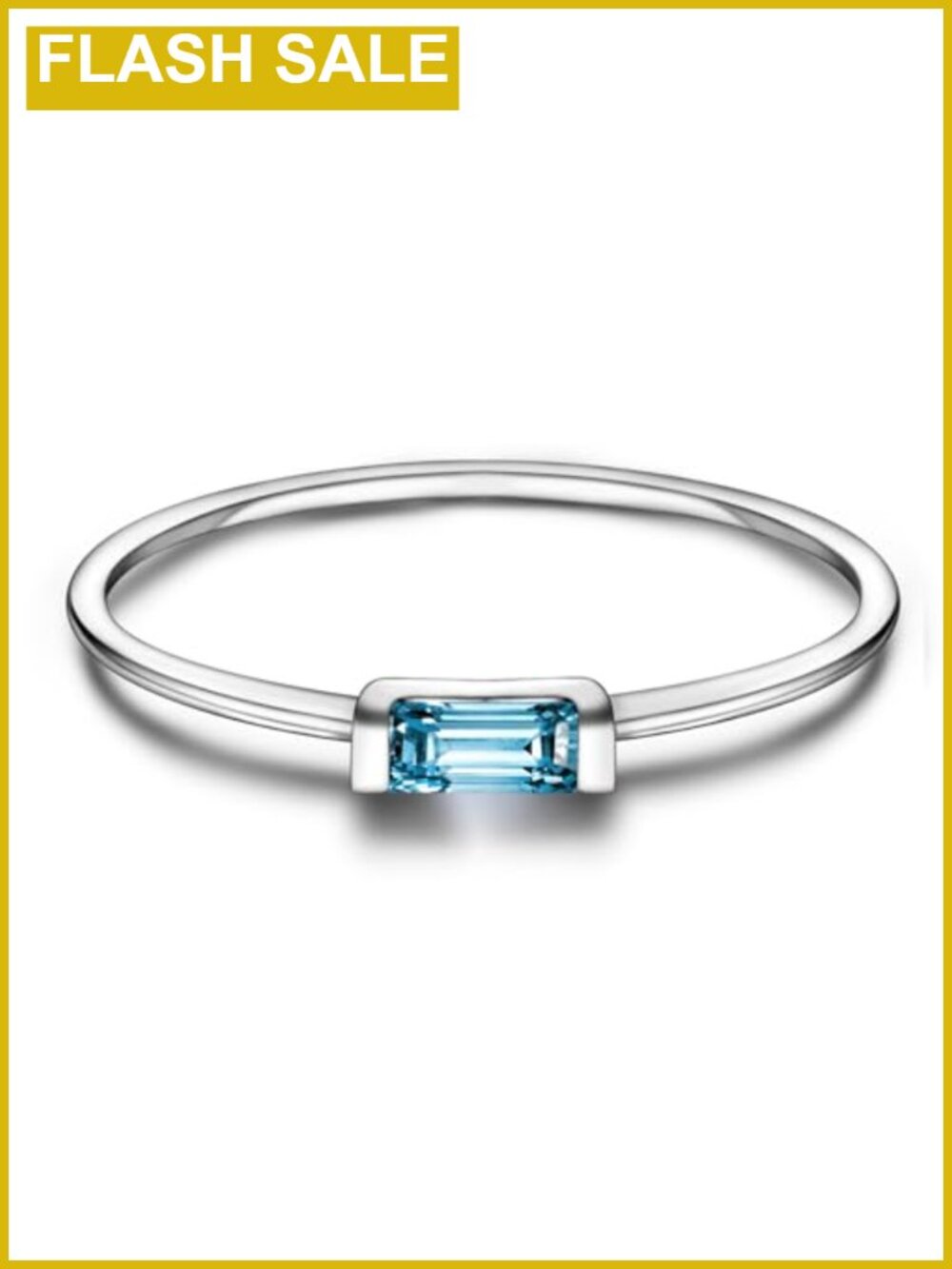 925 Sterling Silver Birthstone Stackable Rings for Women - Cubic Zirconia